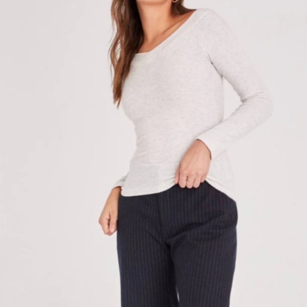 Project social T wife v neck long sleeve top sz M - Picture 3 of 4